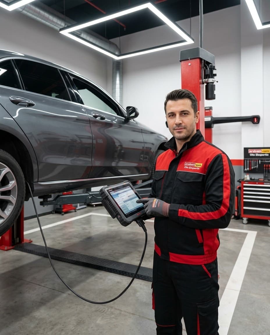 Araba Oto Ekspertiz elektronik lift hattı